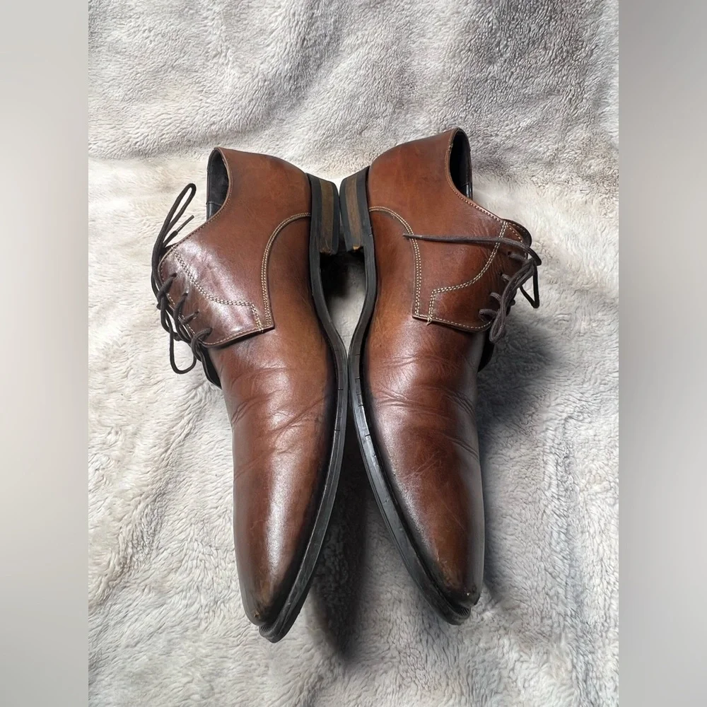 To Boot New York Adam Derrick Brown Leather Mens Shoes Size 11.5